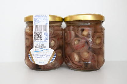 Filetti di alici arrotolate