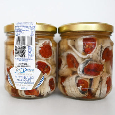 Filetti di Alici marinate arrotolate