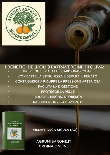 Bottiglia Olio extra vergine di oliva bio